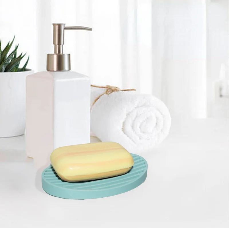 

Новинка, креативная домашняя силиконовая подставка для мыла, портативная овальная подставка для мыла для ванной комнаты, Коробка для мыла и...