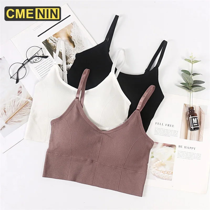 Бюстгальтер женский без косточек пикантный топ бандо с чашками пуш ап нижнее