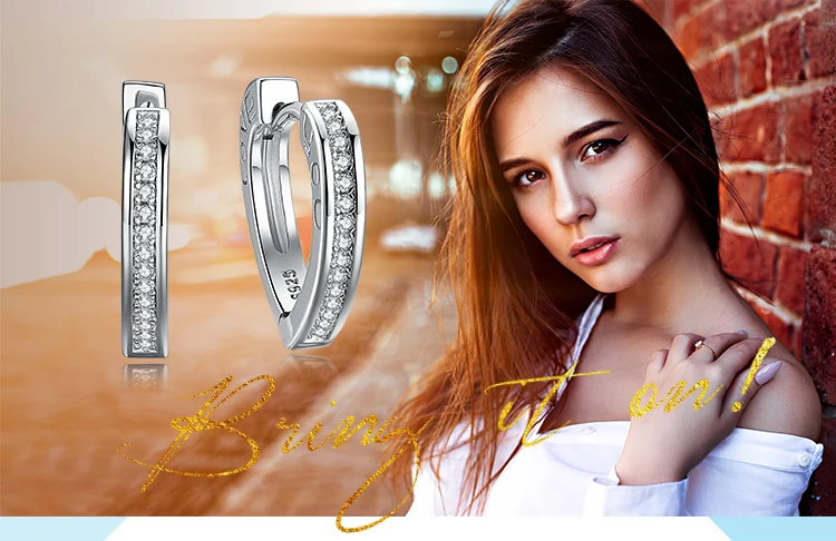 JewelryPalace люблю тебя набор канала круглый, кубический цирконий серьги обруча сердца 925 пробы серебро sweet Love Вы шрифт женские