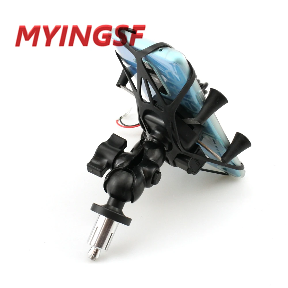 phone holder for kawasaki zx600 ninja zx 6rr zx 14r zzr1400 zx14r zx6r motorcycle gps navigation bracket 16 19mm free global shipping