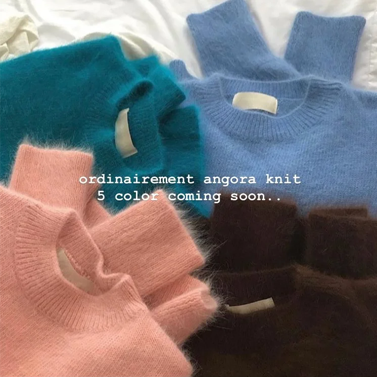 

Women Autumn Winter Sweater Long Sleeve O-neck Pullover Knittwear Korean Pure Casual Ladies Knitted Sueter Mujer Invierno 2019