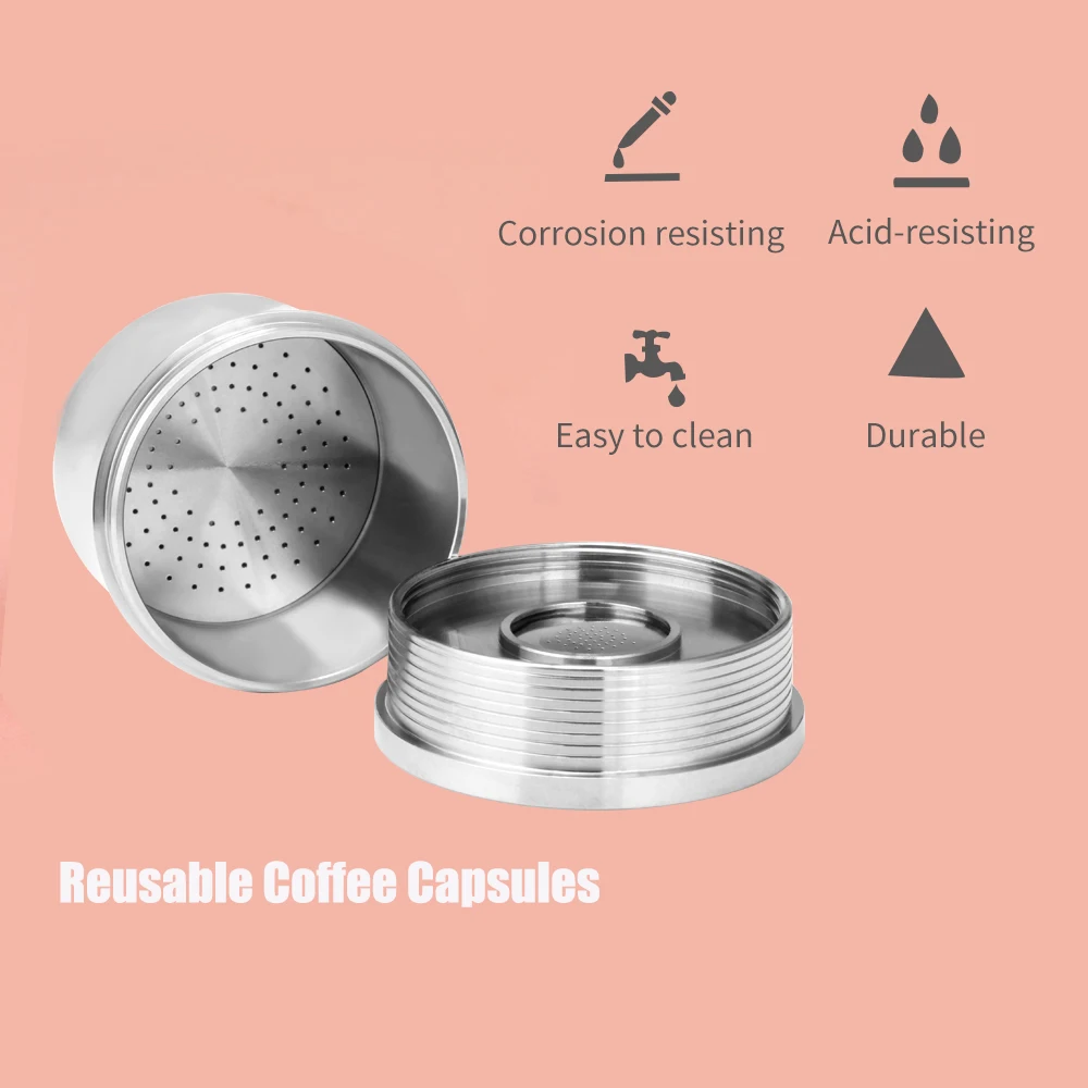 ICafilas Кофе фильтры для illy 1 капсулы стручки Нержавеющая сталь многоразовые ил. ly