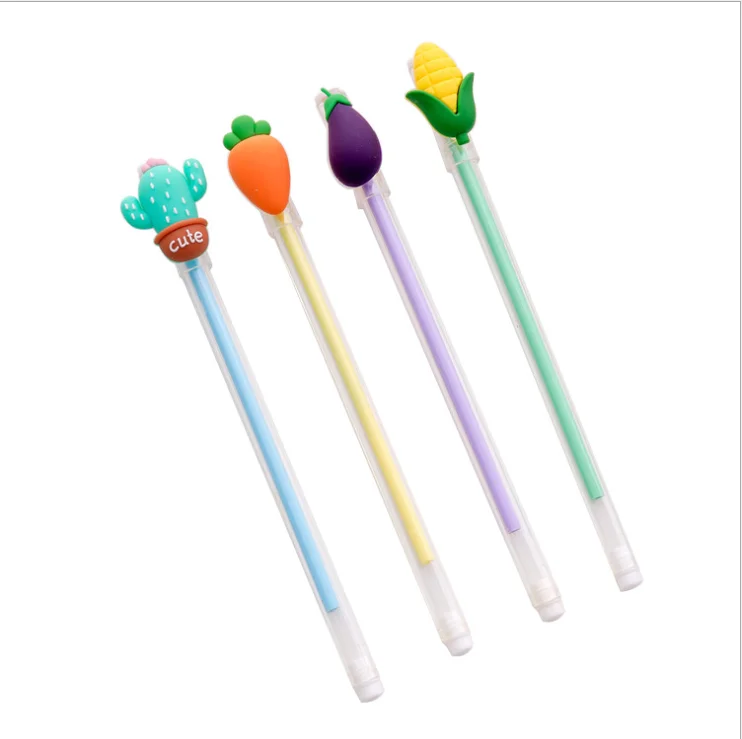 4 шт кавайный креативный прозрачный держатель ручки прекрасные овощи и фрукты