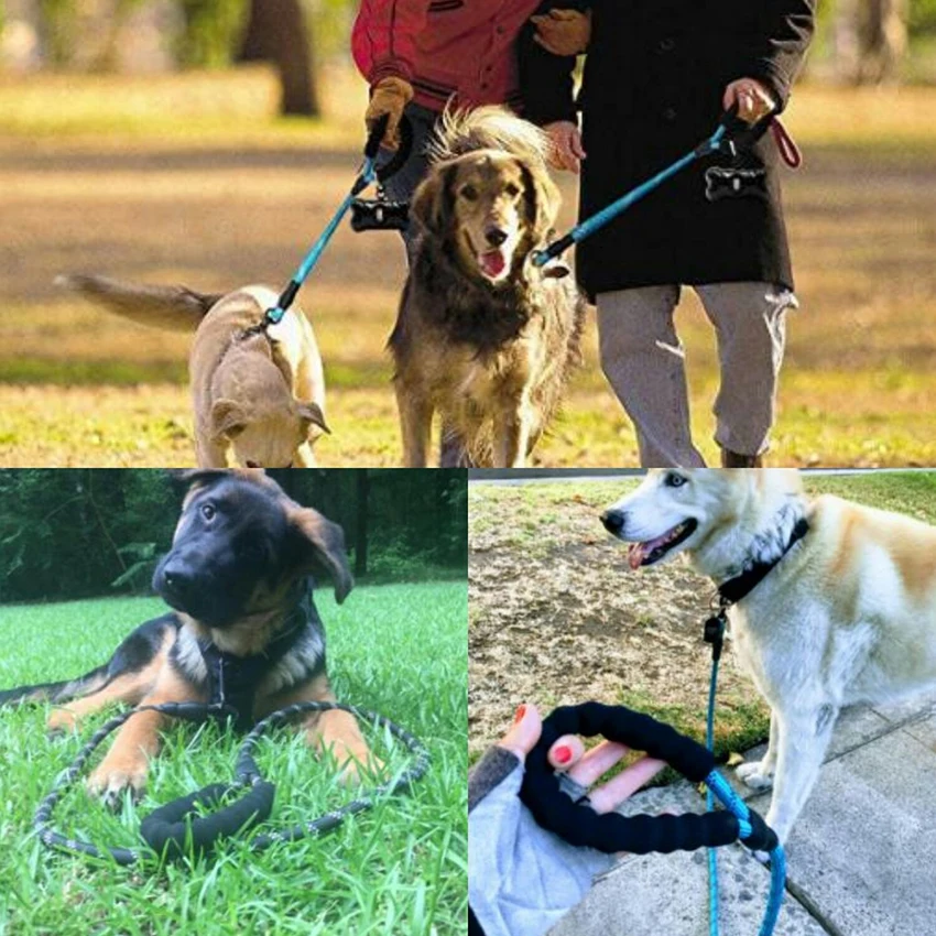 

1.5M Reflective Large Dog Leash Nylon Rope Leads Durable Dog Mountain Climbing Training Rope Leashes For Small Puppy Large Dogs