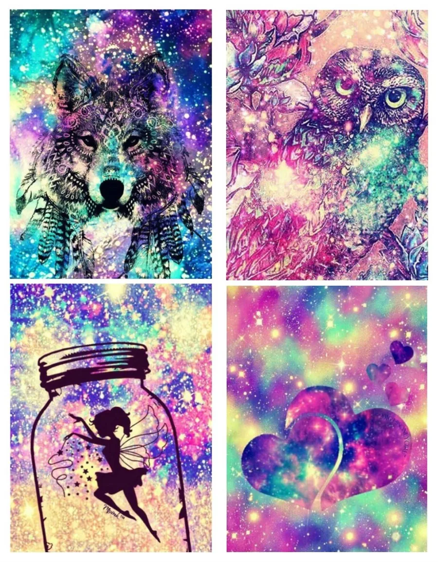 Алмазная вышивка с животными полное сверление крестиком сделай сам|Алмазная