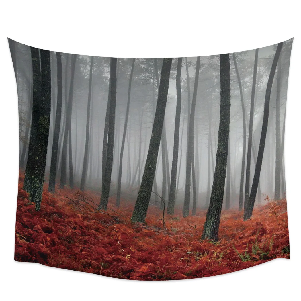 

Red Leaves Forest Wall Tapestry Home Wall Decor Tapestry Bedroom Tapestry Wall Hanging Picnic Mat Yoga Mat