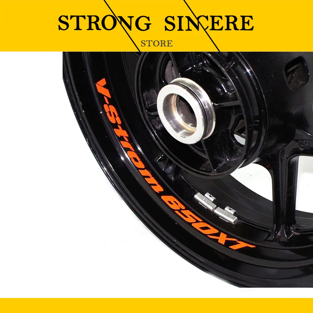 

Motorcycle Wheel Sticker Decal Reflective Rim Bike Motorcycle Suitable for SUZUKI V-STROM 650XT