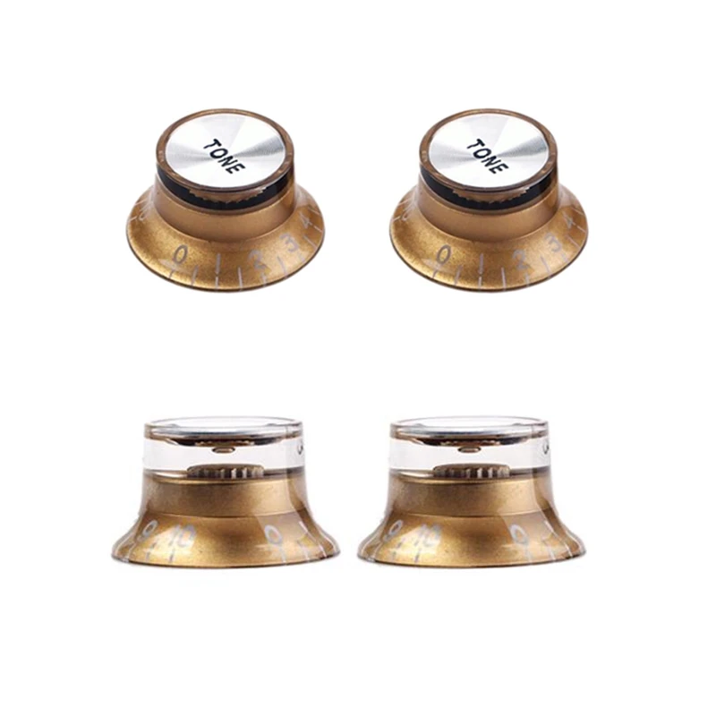 

Guitar accessories Set Gold Top Hat Knob for Gibson for Les Paul Gold Foil Button