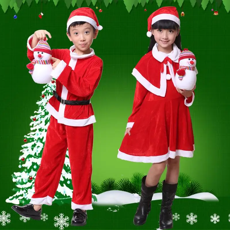 Одежда для рождественских праздников вечерние комплекты маленьких девочек и