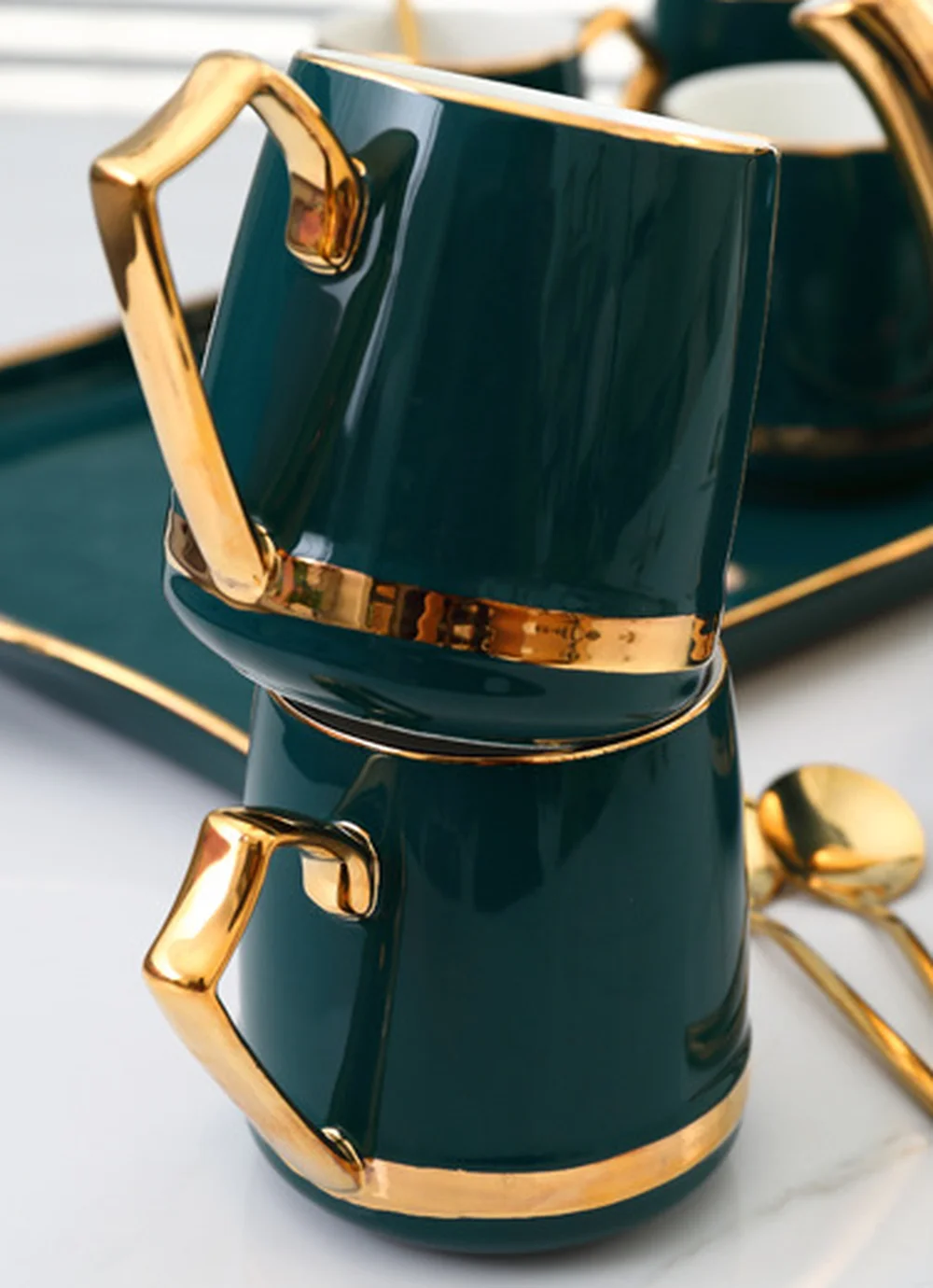 Креативный чайник кофейная чашка домашняя керамическая Европейский роскошный