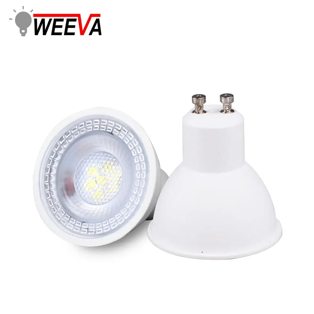 Светодиодный точечный светильник 6 Вт MR16 GU10 SMD 2835 lampara 12 В 220 в 240 энергосберегающий
