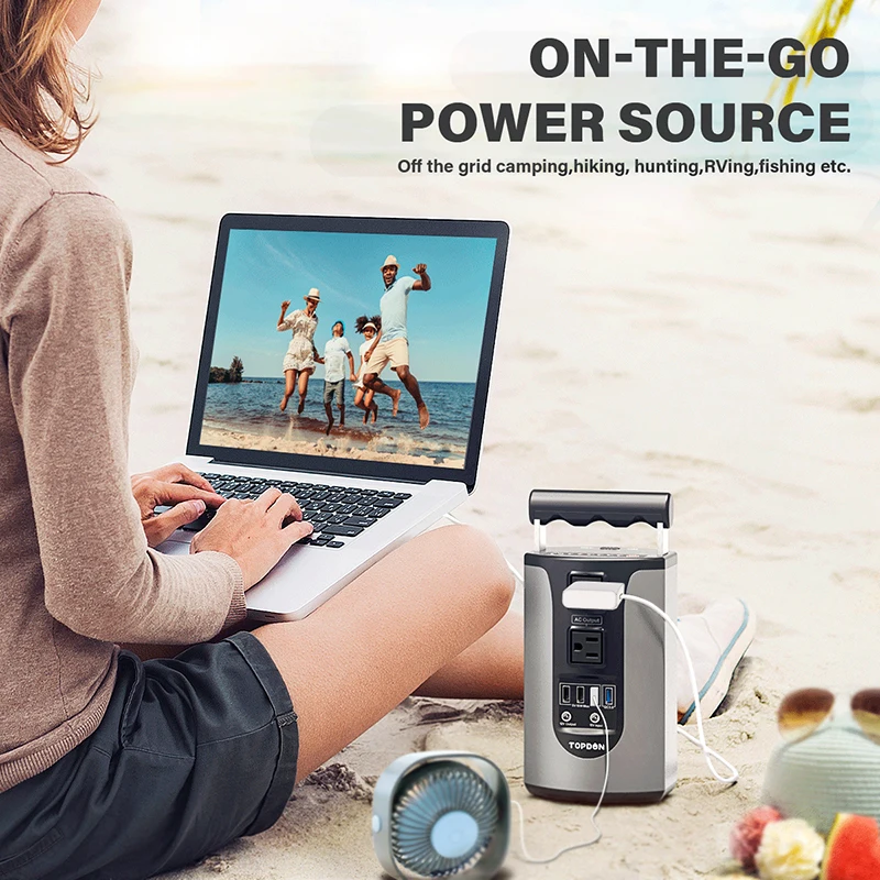 $161.24 200W Power Bank Topdon H200 Portable Battery Charger Support Solar Charging Energy Storage Power 185WH Fast Charging Powerbank