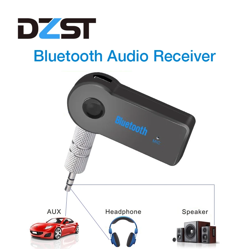 

DZLST Bluetooth Receiver Transmitter Adapter 3.5mm Jack For Car Music Audio Aux A2dp For Headphone Speaker Bluetooth Adapter