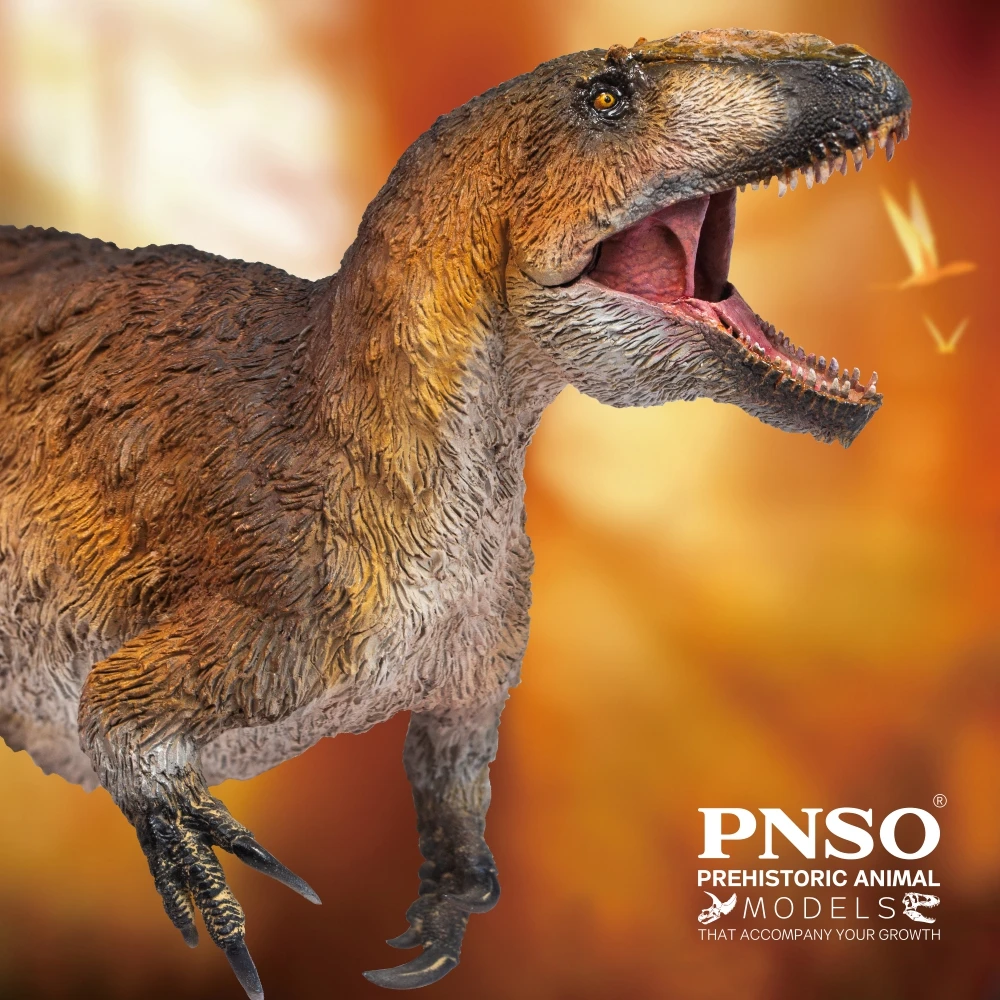 PNSO-modelo de dinosaurio prehistorico, Yinqi, yutirannus, 52-0
