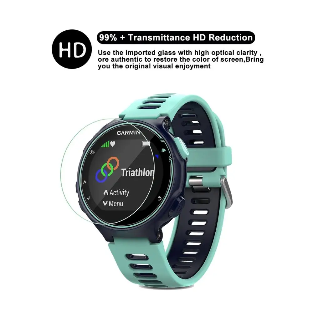 Защитная пленка для экрана Garmin Forerunner 735 закаленное стекло HD 9D защитные аксессуары