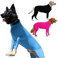 pet dog onesie clothes medium large dog pajamas anxiety calming shirt 4 legs dog jumpsuit prevent shedding hair surgery recovery