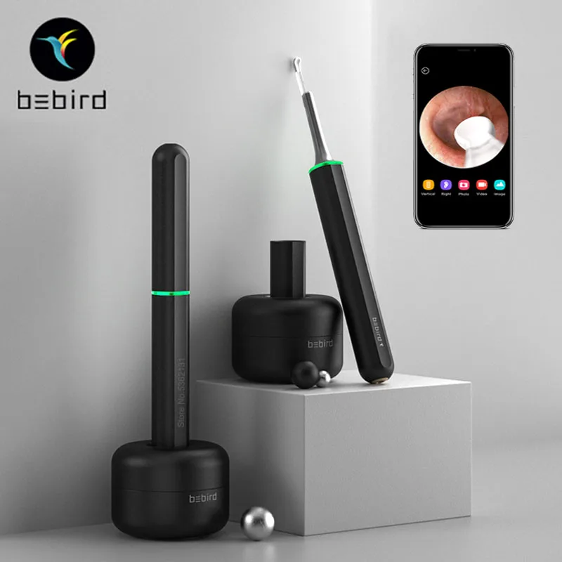 

New Bebird X17 Pro Smart Visual Ear Cleaning Endoscope In-Ear 300W Mini Camera Otoscope Borescope 33 in 1 Ear Pick Spoon Tool