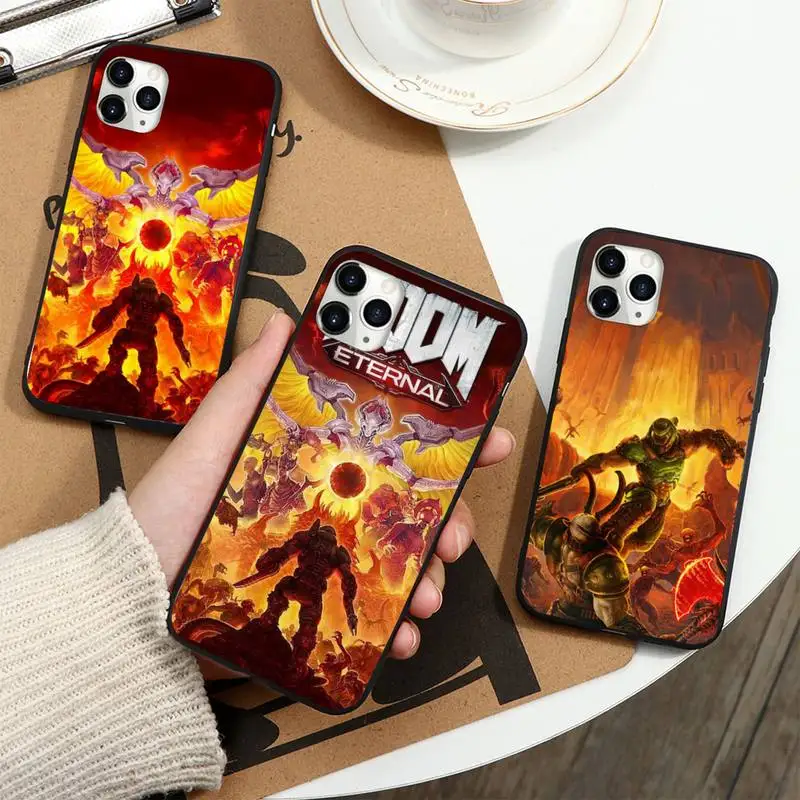 

Doom eternal game Phone Case For iphone xiaomi 12 11 7 8 10 9 6 9t plus X XR XS Pro lite max3 Max Mini cover funda shell