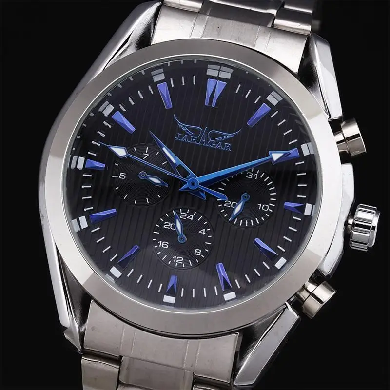 Мужские часы JARGAR с шестью иглами автоматические механические со стальным