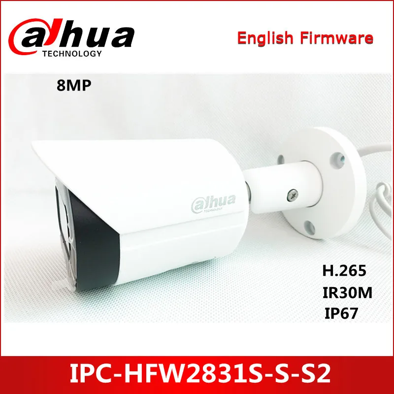 Dahua сетевая камера 8MP 4K POE слот для sd-карты H.265 + IVS Onvif IP67 Starlight Mini Bullet IP IPC-HFW2831S-S-S2 |