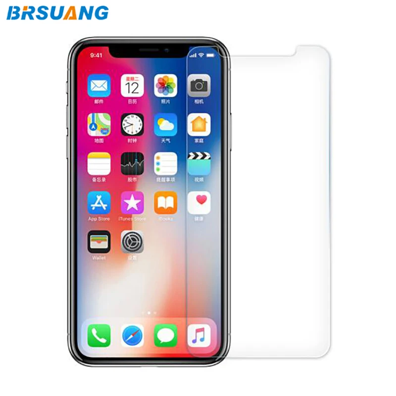 100 шт./лот BRSUANG HD 9H взрывозащищенное Закаленное стекло для мобильного телефона