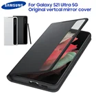 Оригинальный умный прозрачный чехол Samsung для Samsung Galaxy S21 Ultra 5G с S Pen, умный флип-чехол
