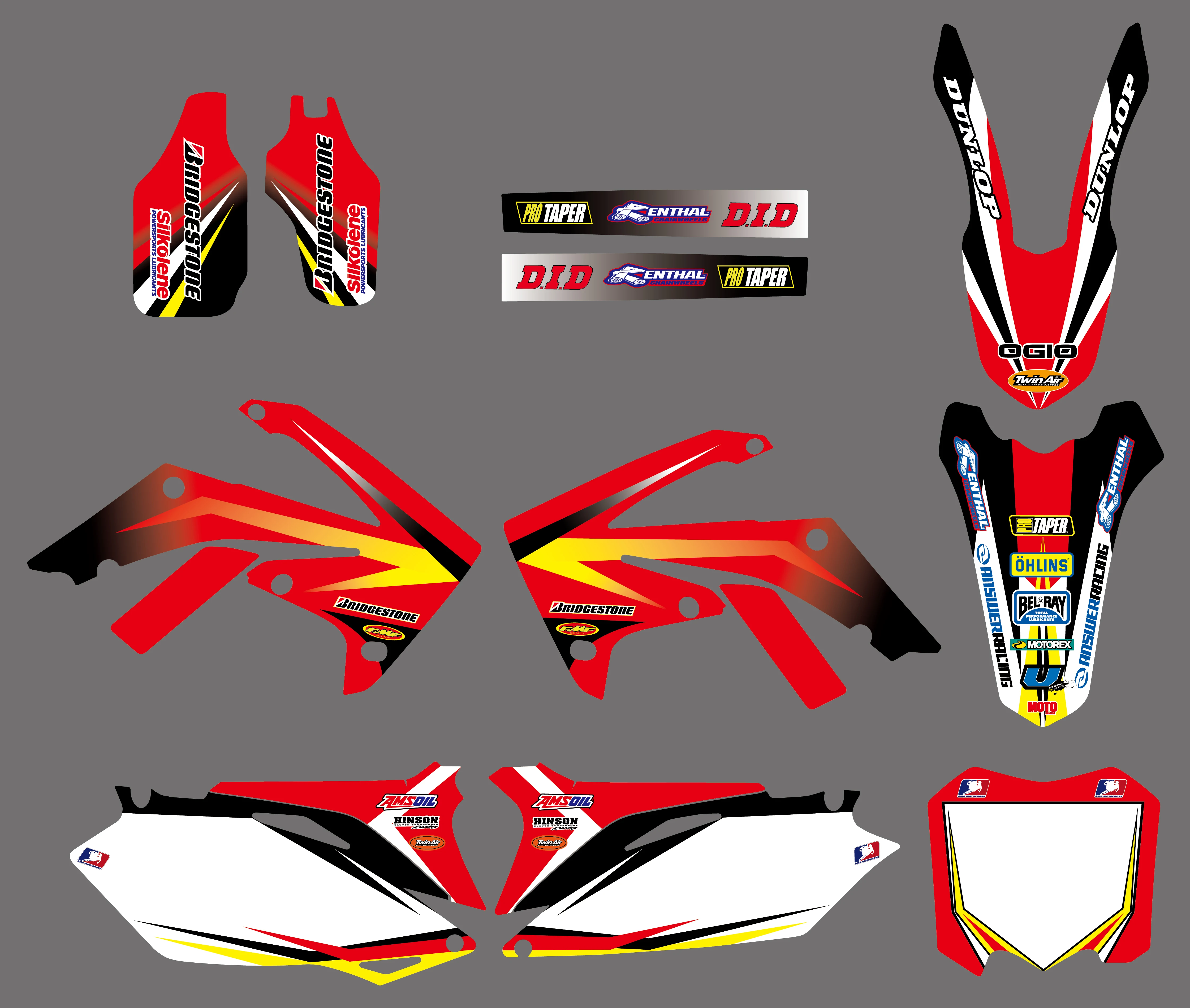 Мотоциклетные графические Наклейки для Honda CRF450R CRF450 2009 2012 CRF250 CRF250R 2010 2013 CRF 250 250R 450