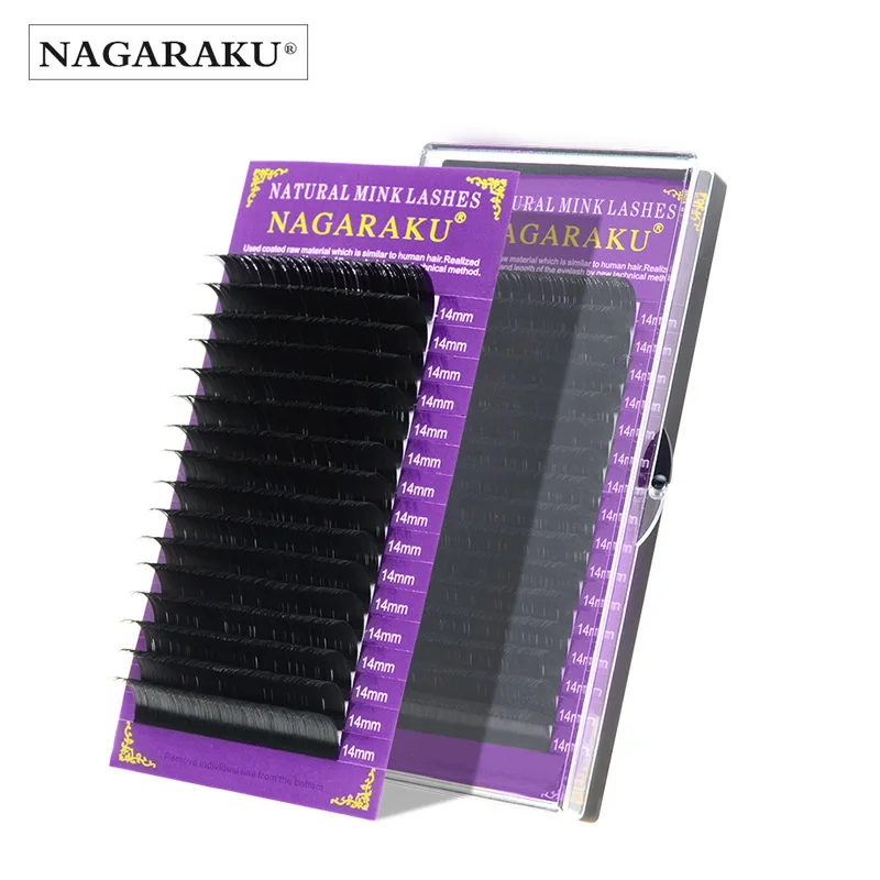 NAGARAKU16 высококачественные накладные ресницы из искусственной норки, индивидуальные натуральные ресницы, накладные ресницы всех размеров
