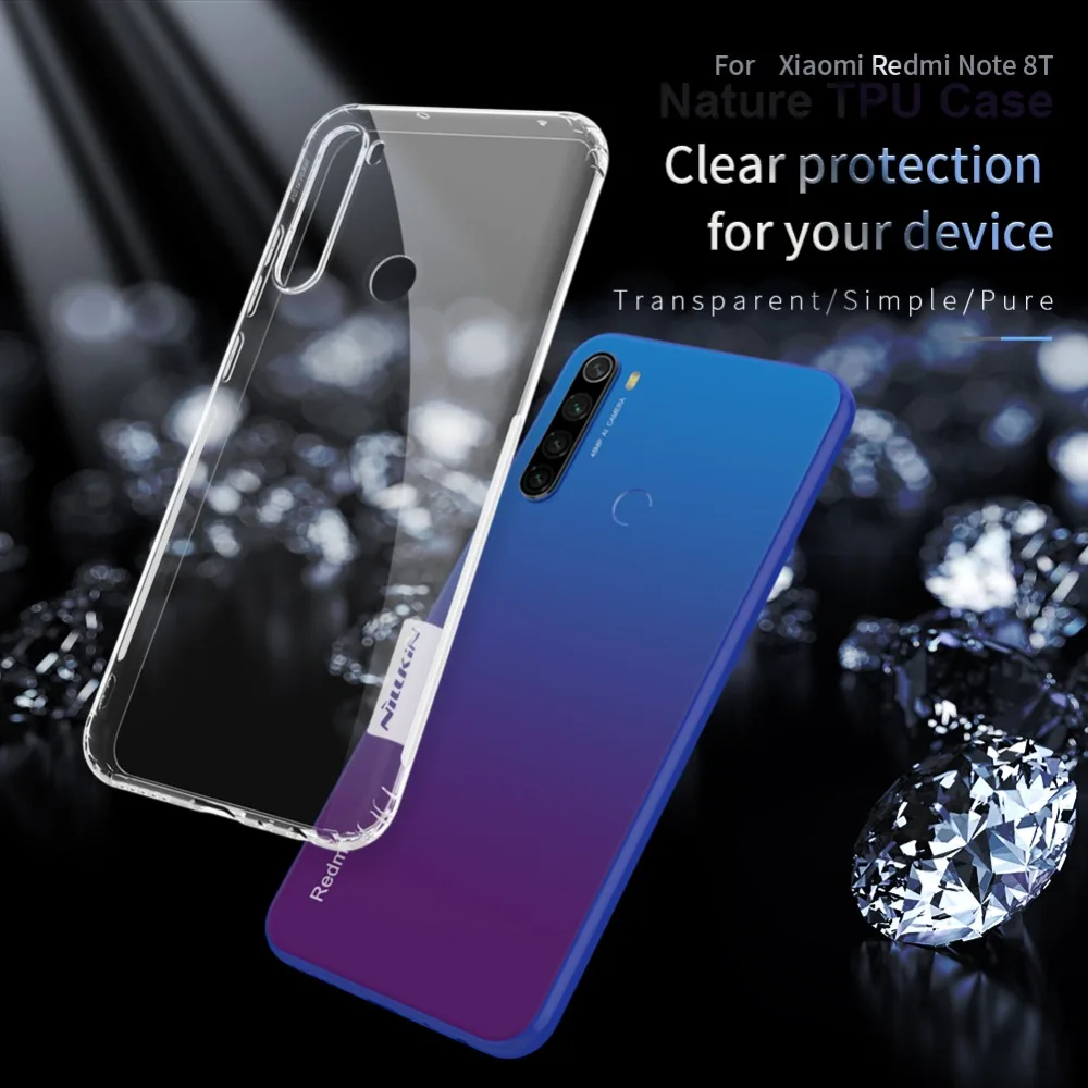 Для Xiaomi Redmi Note 8T 8 7 Pro 4X4 Nillkin ТПУ чехол для телефона силиконовый чехол кристально чистый чехол для Redmi Note 8T 8 7 Pro Чехол