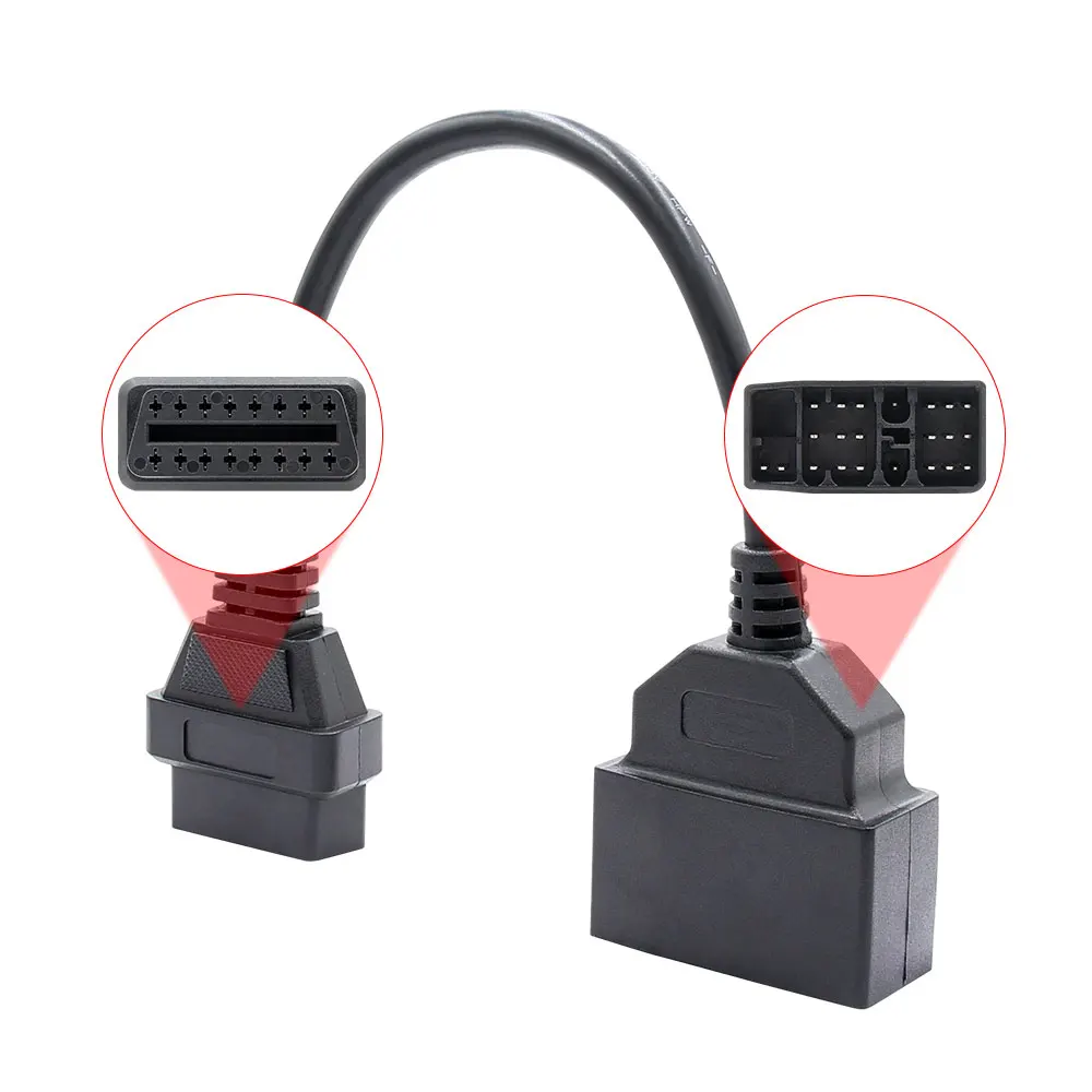 OBD к OBD2 16Pin разъем адаптера для Toyota 17/22 булавки мини-vci J2534 Тис Teachstream 2 автомобиля