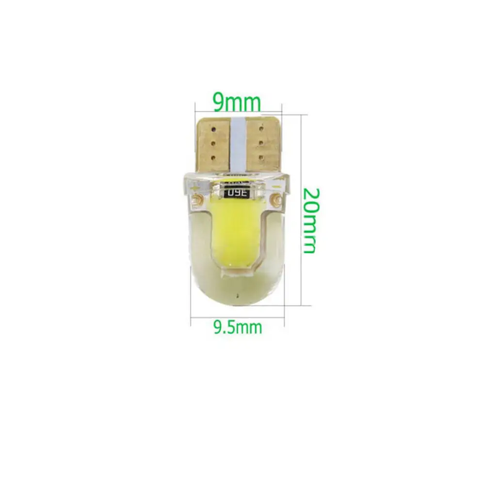 10 шт./лот T10 194 168 светодиодные лампы W5W 8SMD CANBUS Silica яркий белый номерной знак лампа