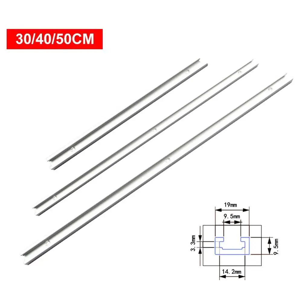 

50cm Miter Tool Bar Pusher Hardware Portable Rotated Threaded Bolt Power Tools Kit T Shaped Chute Beveled Track Practical