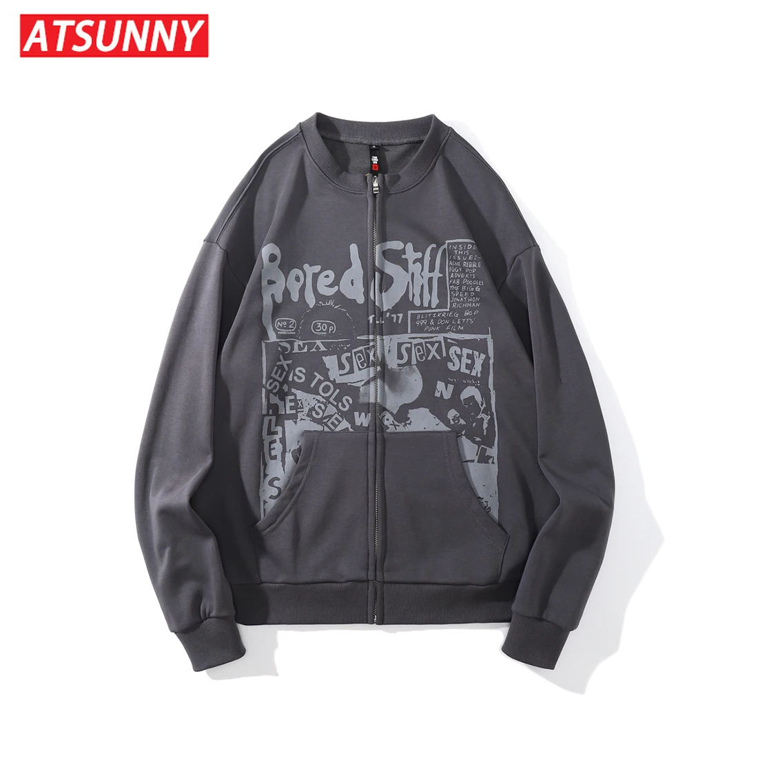 

ATSUNNY Streetwear Vintage Retro Japanese Style Harajuku Sweatshirt Anime Girl Knitted Sweatshier Hoodie Pullover