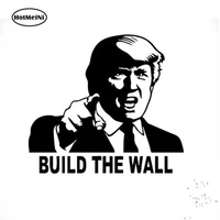 funny donald trump build wall vinyl decal car sticker republican political bumper rear windshield art decor 1512cm
