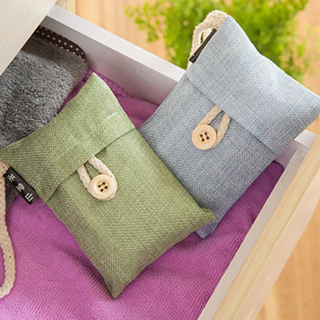 NEW Air Purifying Bamboo Charcoal Bag Handmade Non-Toxic For Car & Room 2019 4PC Removes Formaldehyde Deodorate M50# | Дом и сад