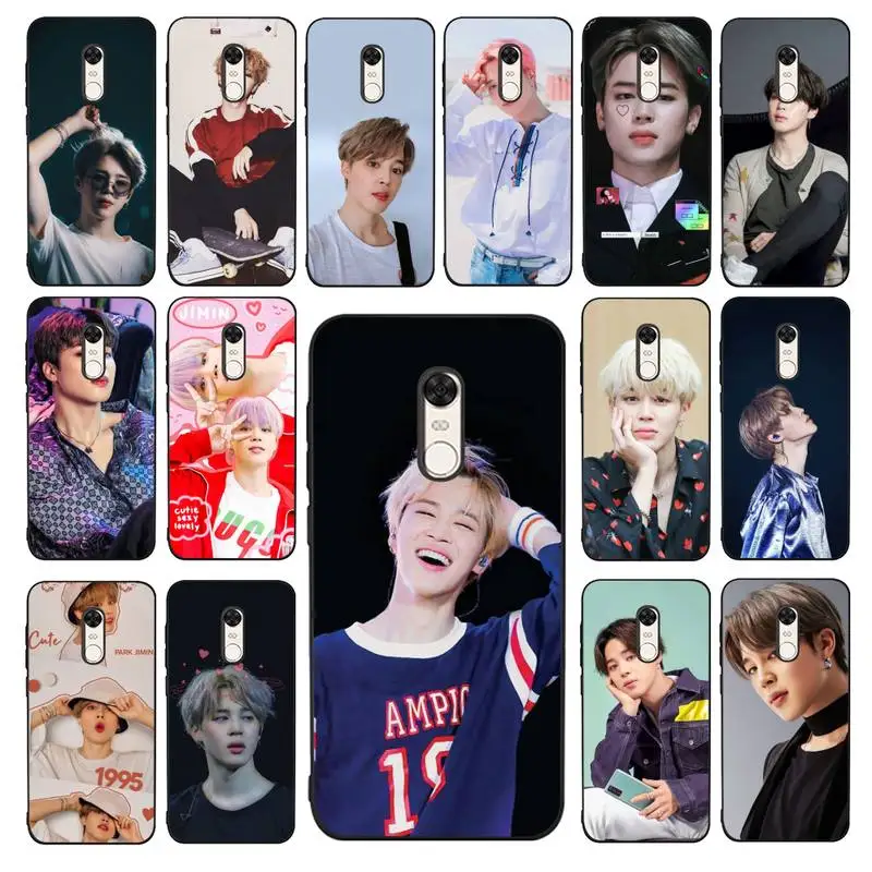 

MaiYaCa Park Jimin Kpop Phone Case for Redmi 5 6 7 8 9 A 5plus K20 4X 6 cover