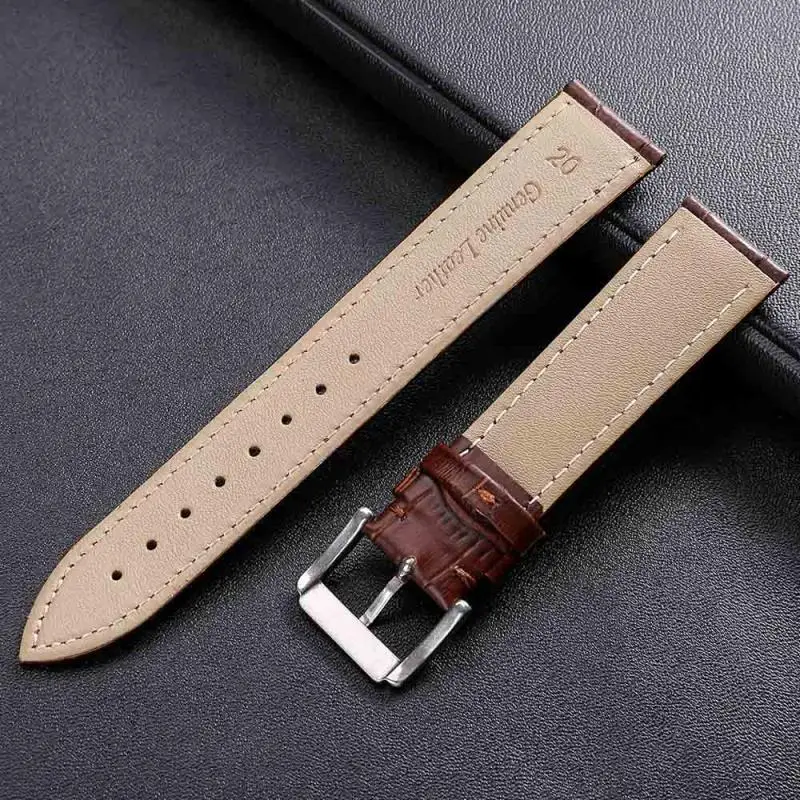 Ремешок для часов из натуральной кожи ремешок с пряжкой нержавеющей стали 12 мм 14