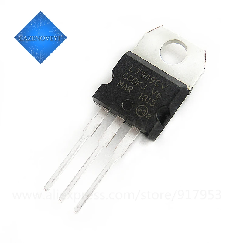 

10pcs/lot 7909 L7909 L7909CV TO-220 9V / 1.5A three-terminal regulator new original In Stock