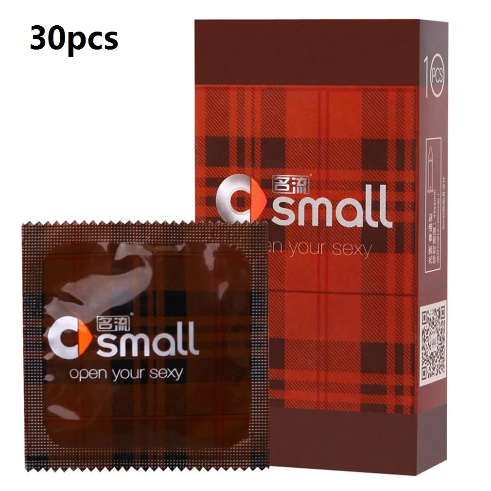 Mingliu 45mm 30pcs Small Size Condoms Thin Tight Condom Penis Sleeve Natural Rubber Condones Male Contraception Sex Product