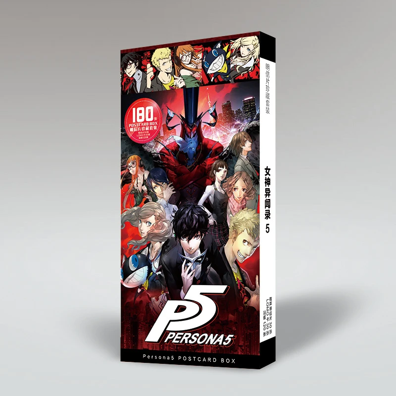 Аниме P5 мультяшная открытка Persona 5 почтовые карты наклейка Artbook Book набор косплей