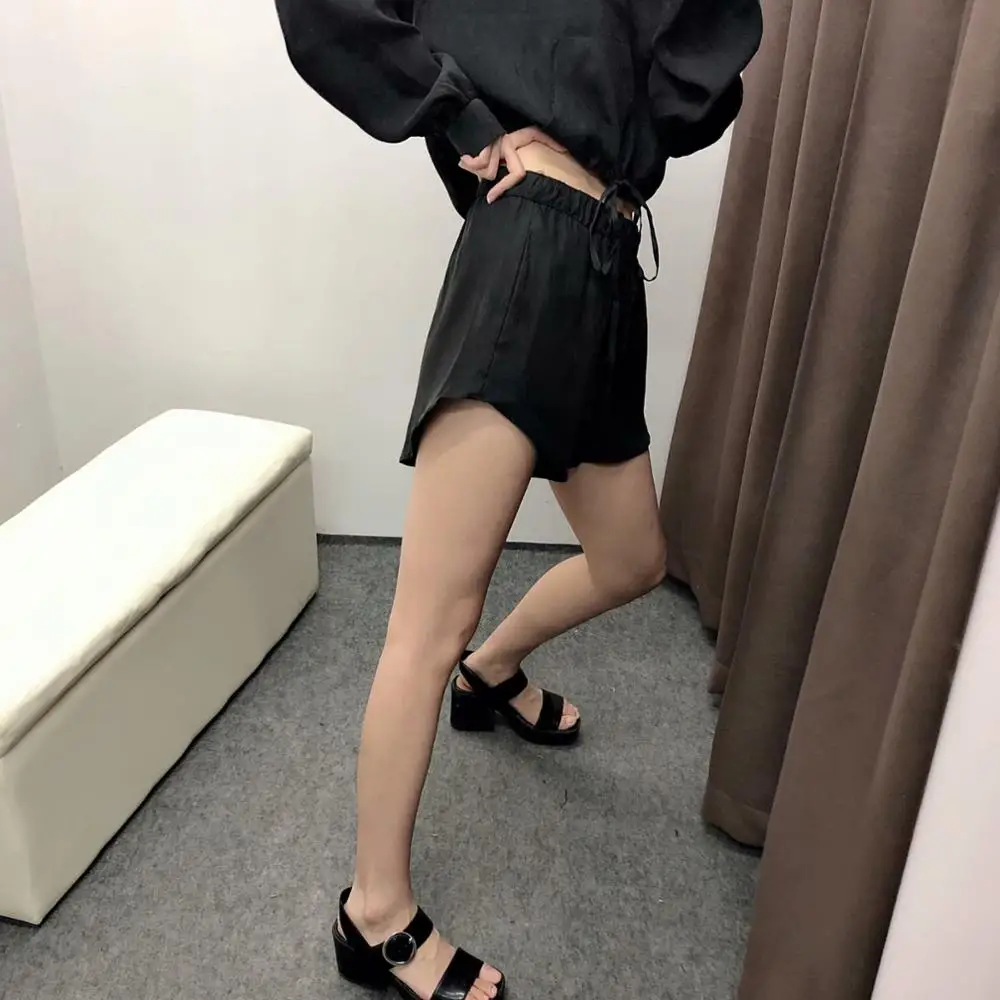 Спортивные Повседневные Шорты женские эластичные шорты с высокой талией