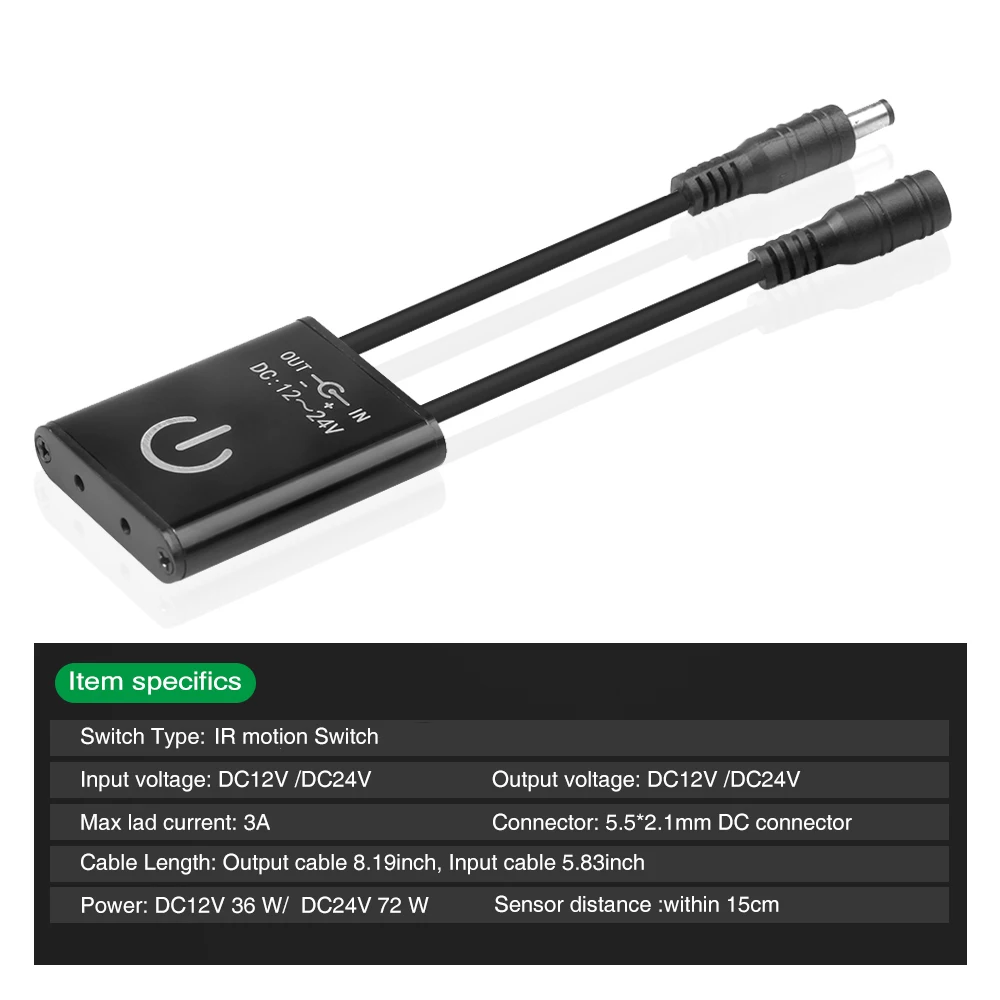 Шкаф ИК motion выключатель AC/DC 12-24V автоматический переключатель освещение Кабинета