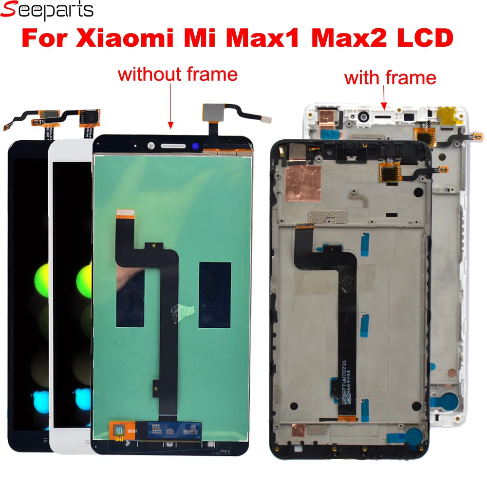 Новый 6 44 &quotЖК-дисплей для Xiaomi Mi Max ЖК-дисплей сенсорный экран дигитайзер Запасные