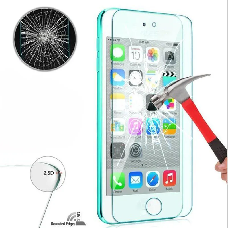 Для ipod touch iphone 4 4S 5 5S 5C SE 6 S 7 8 Plus X защитная пленка чехол для экрана закаленное