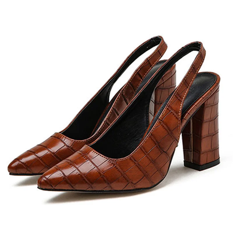 LTARTA/Летняя женская обувь с закрытым носком на толстом каблуке Женские босоножки