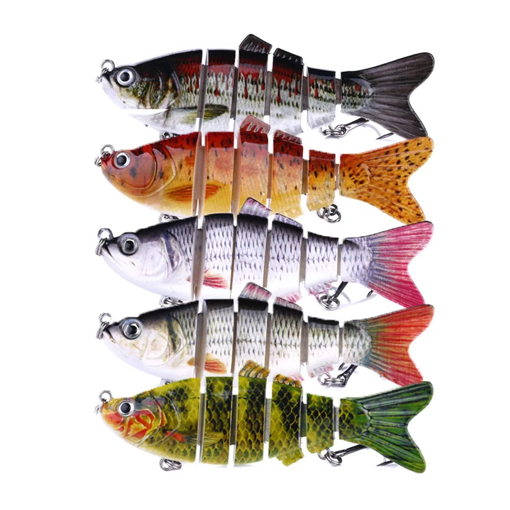 5 шт./лот рыболовные приманки многосекционная жесткая приманка 10 см 19 г сегментная рыболовная Тонущая для