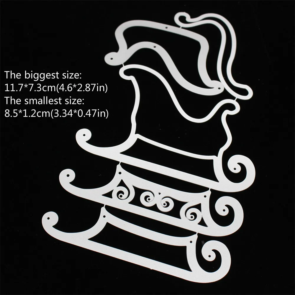 KSCRAFT Санта шейкер мешок Топпер металлические штампы трафареты для сделай сам