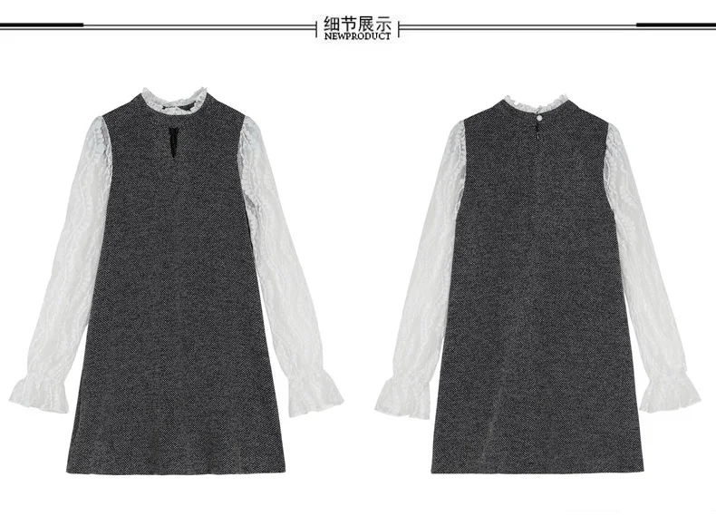 WLG/платье для мамы и дочки Семейные комплекты сезон весна осень оранжевое черное