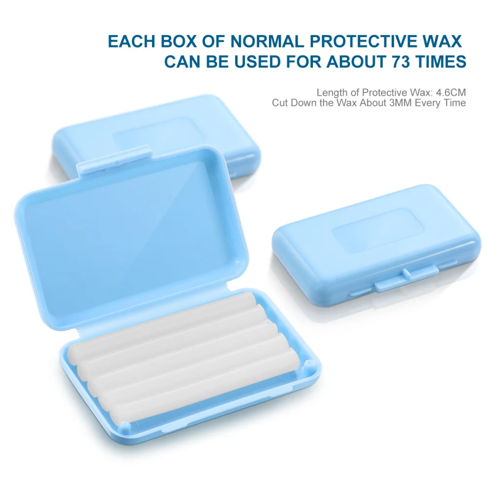 

ROSENICE 10pcs Special Protective Wax Orthodontic Wax for Orthodontics Braces Wearer Mint Flavor (Sky Blue)