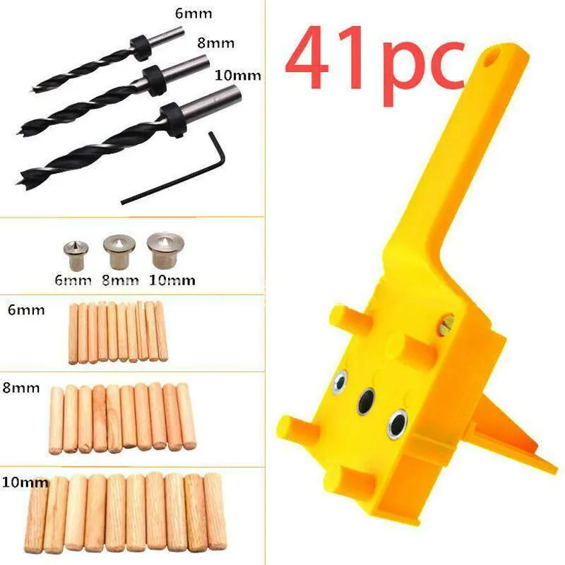 

6 8 10mm Drill Hole Dowel Tool Kit Doweling Drill Bits Equipment Guide
